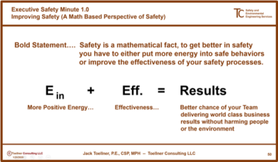 ESM 1.0: Improving Safety (A Math Based Perspective)