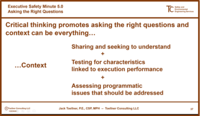 ESM 5.0: Asking the Right Questions